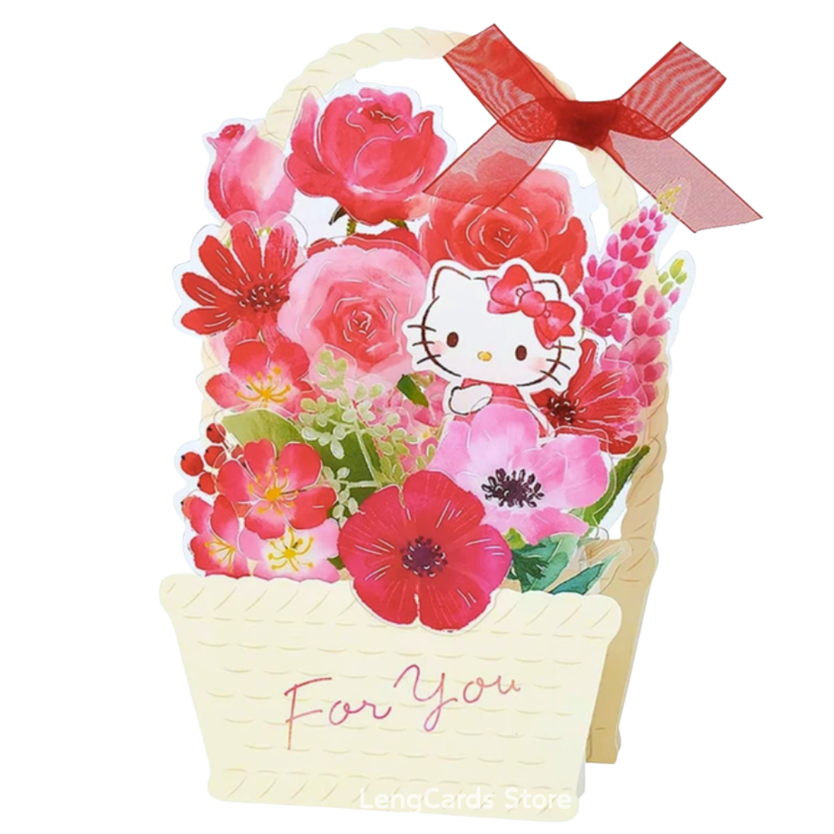 Hello Kitty 立體花籃萬用卡