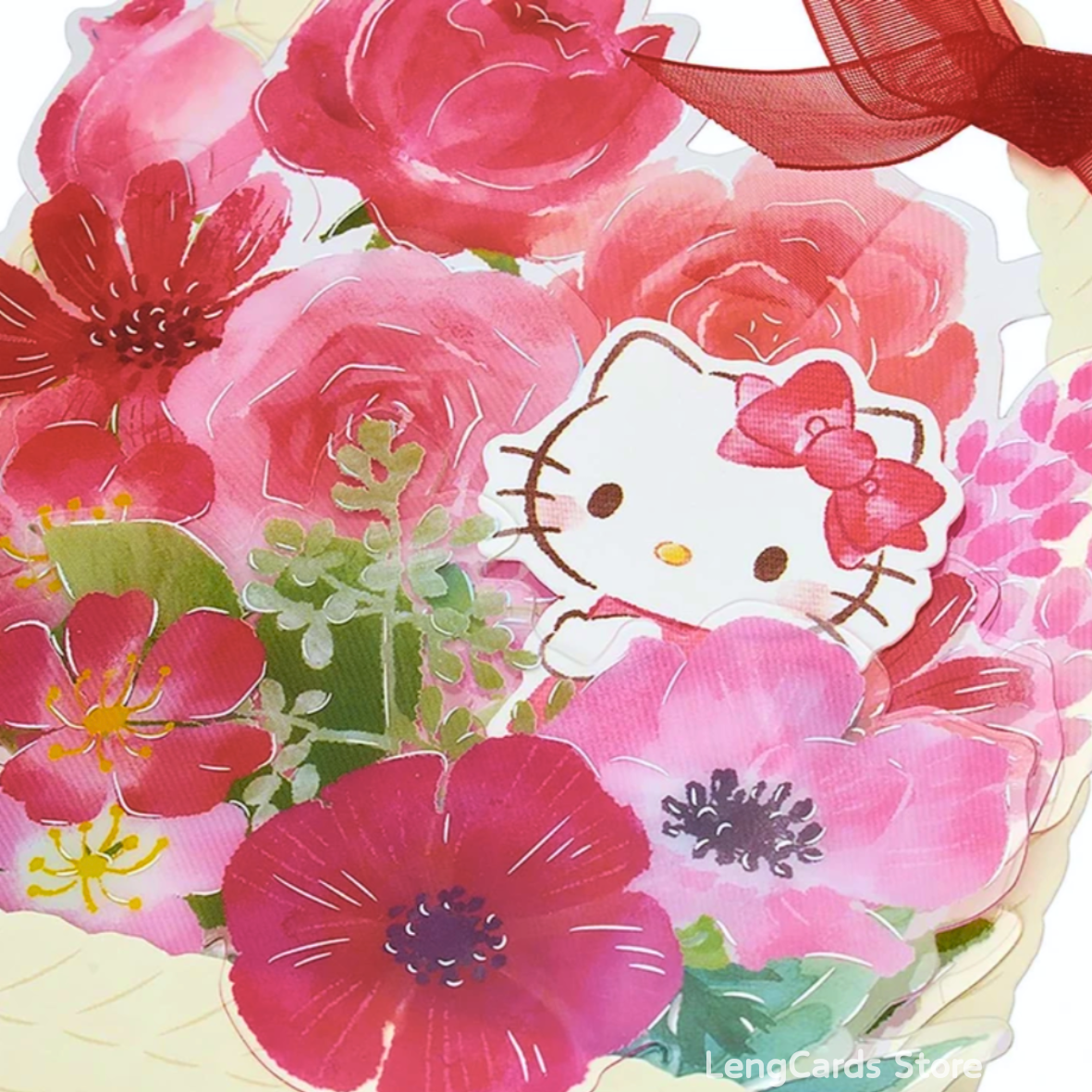 Hello Kitty 立體花籃萬用卡