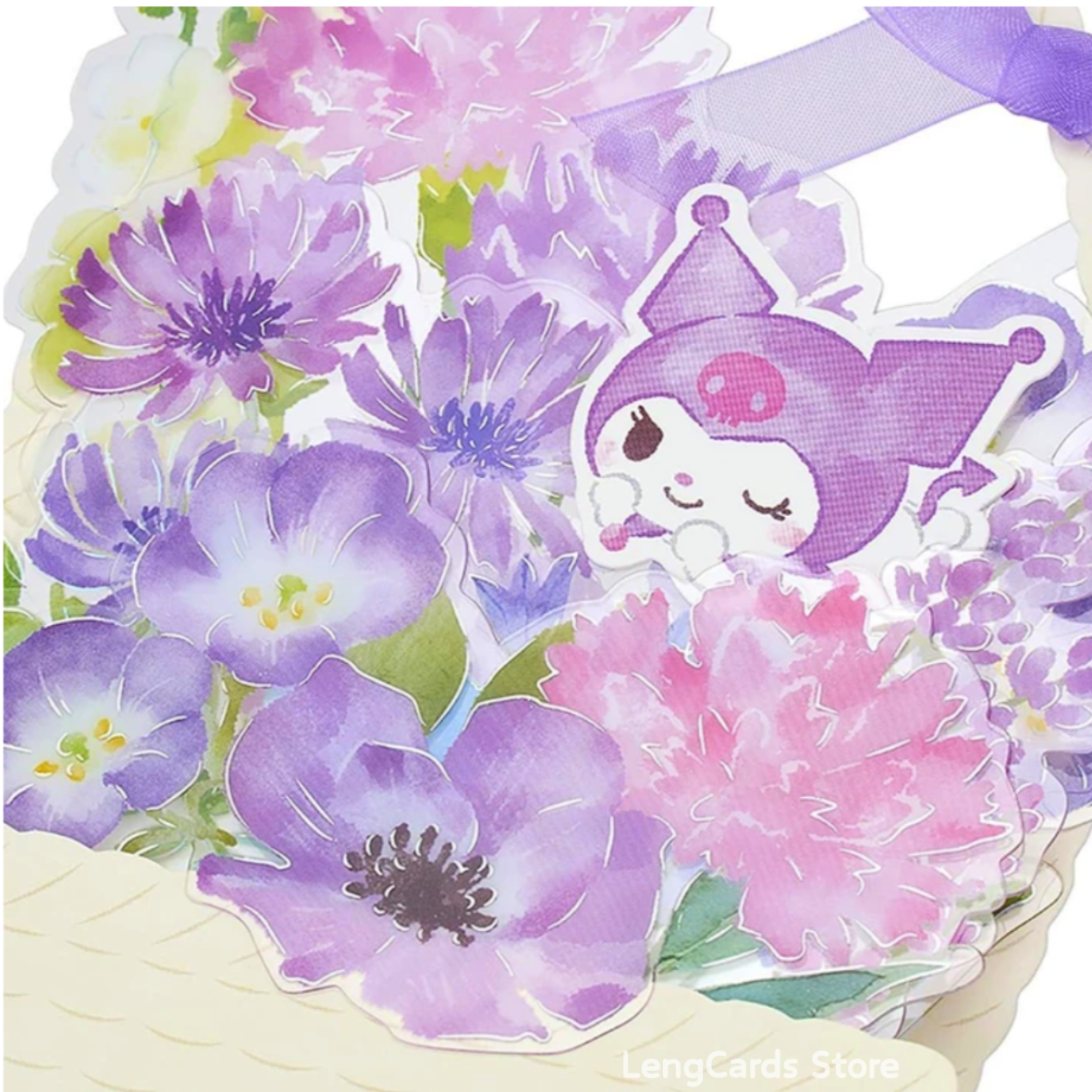 Kuromi 立體花籃萬用卡