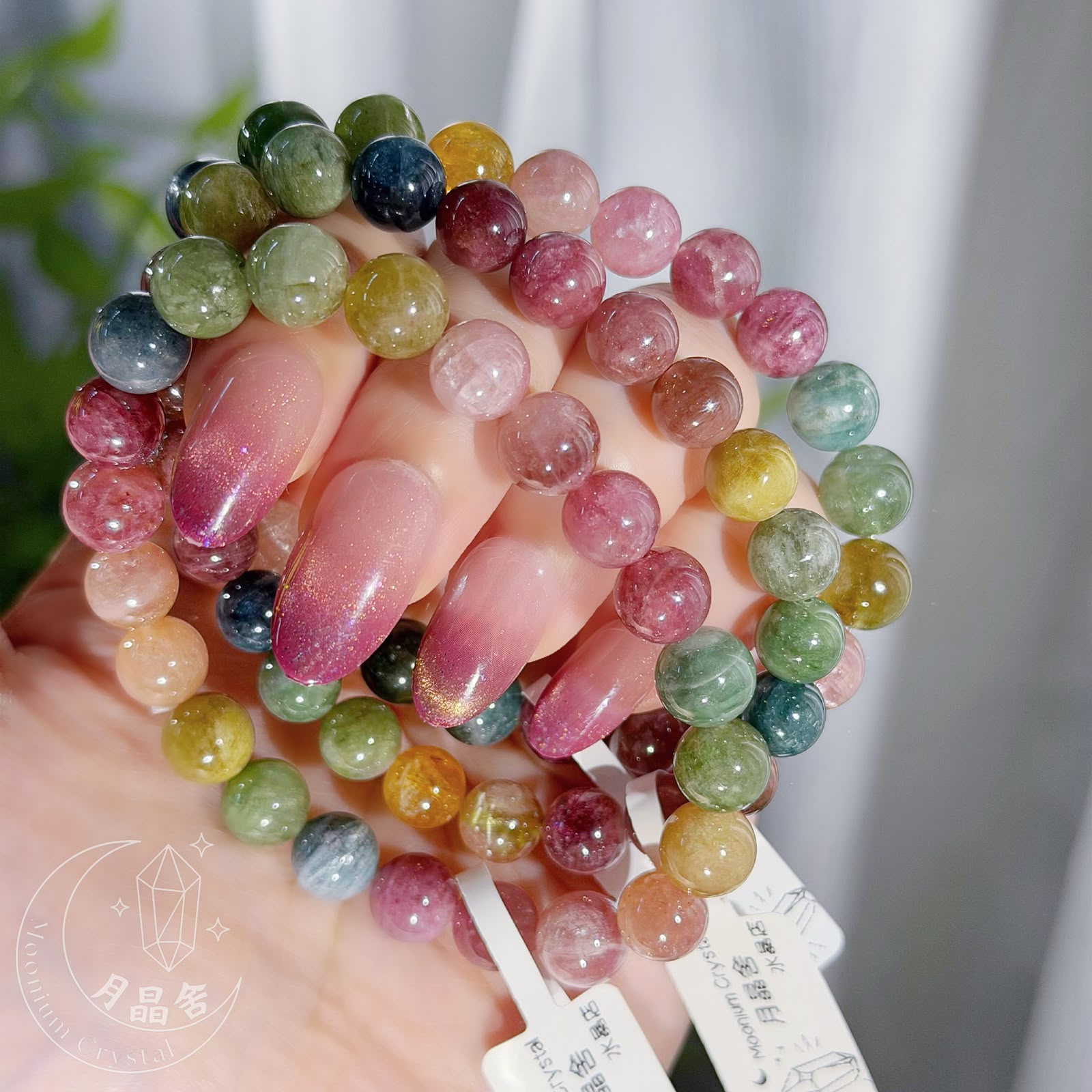 碧璽水晶手鏈1365 7mm