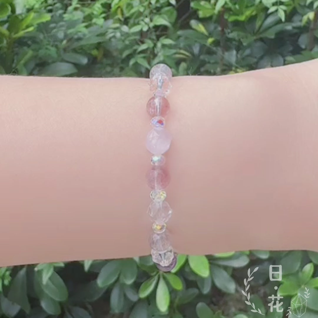 簡約超級七6mm水晶手鏈