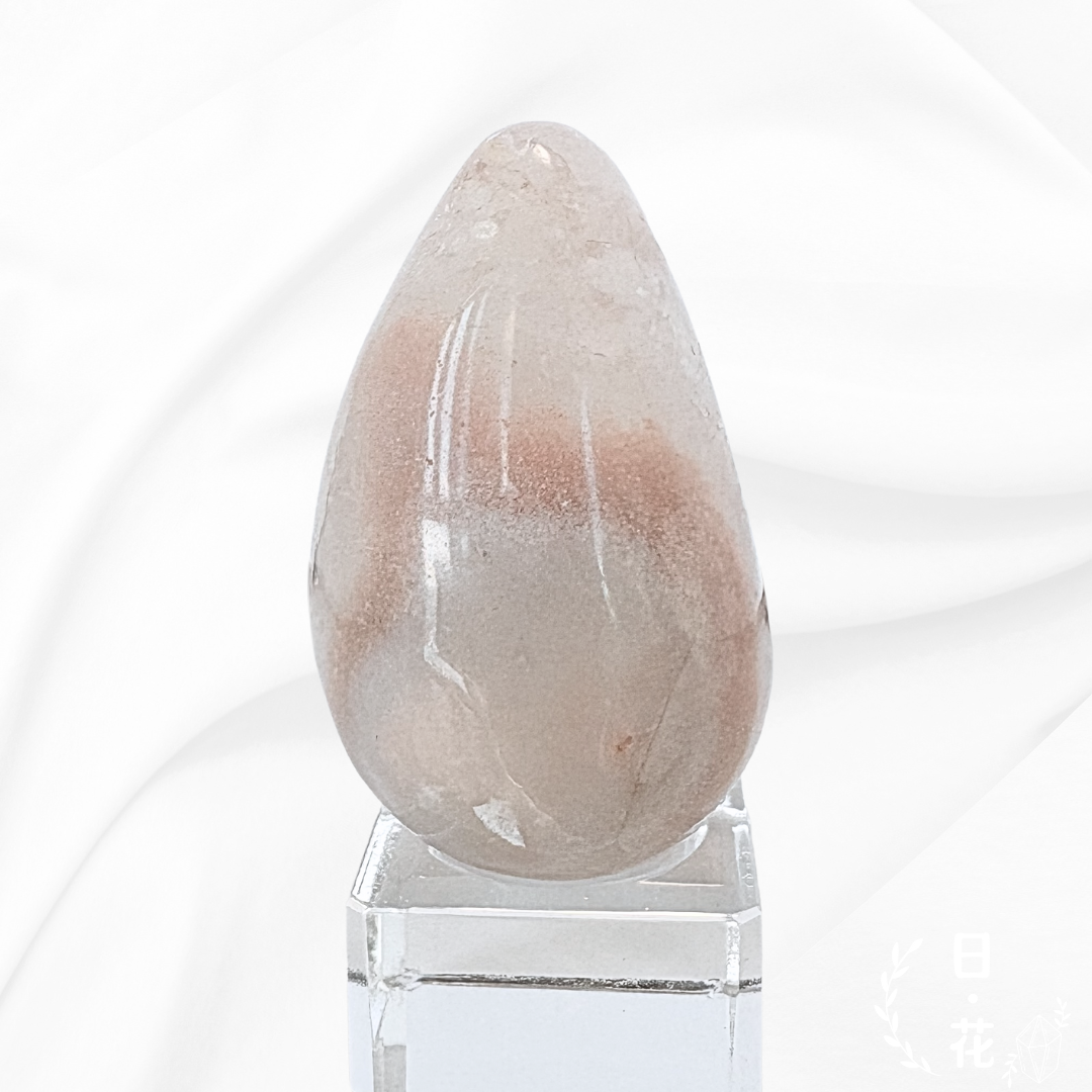 閃閃仙粉色水晶小龍蛋水晶擺件 (一物一圖)