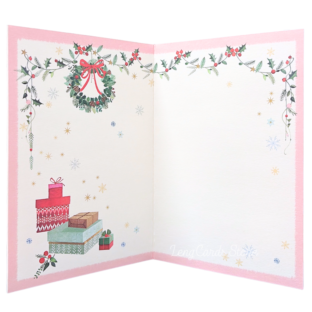 迪士尼灰姑娘Cinderella閃亮聖誕賀卡