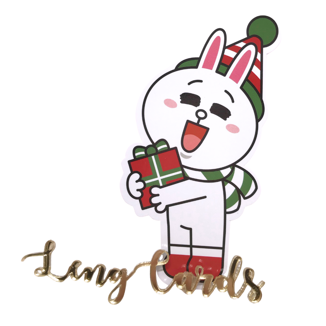 Line Friends Cony 聖誕卡片