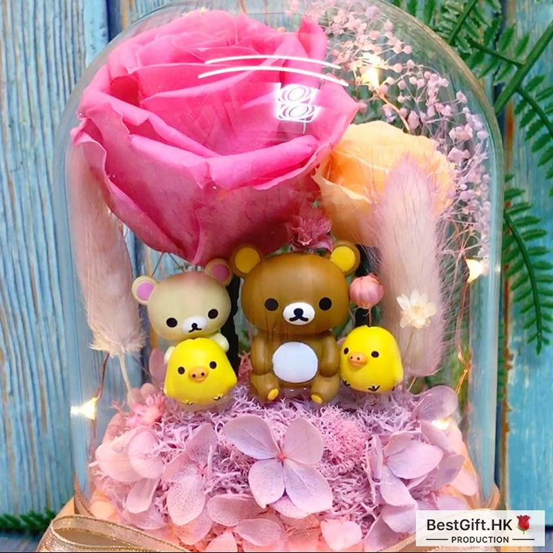 Rilakkuma Preserved Rose Flower - No Brainer Zone