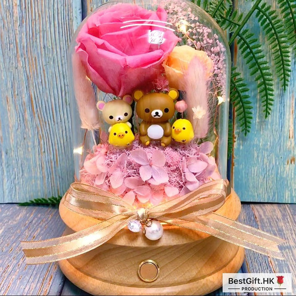 Rilakkuma Preserved Rose Flower - No Brainer Zone