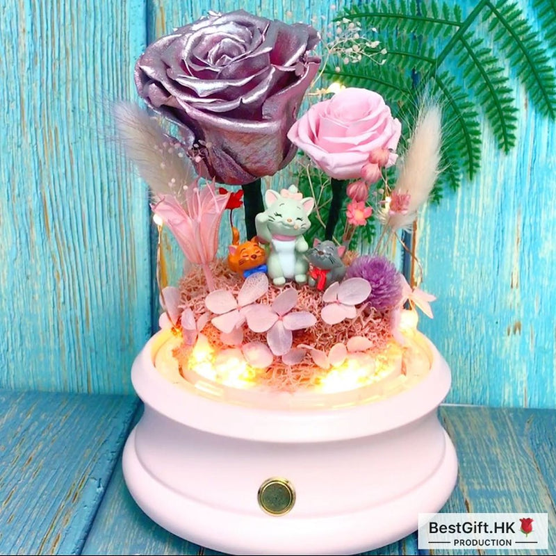 Disney Marie Preserved Rose Flower - No Brainer Zone