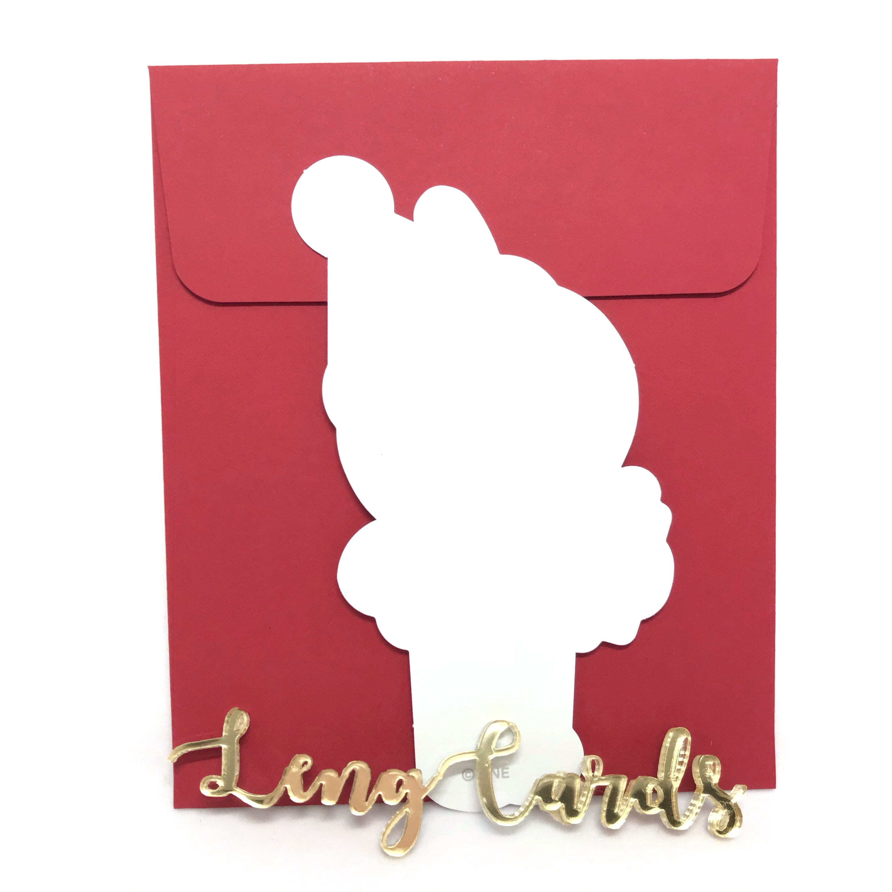 Line Friends Cony 聖誕卡片