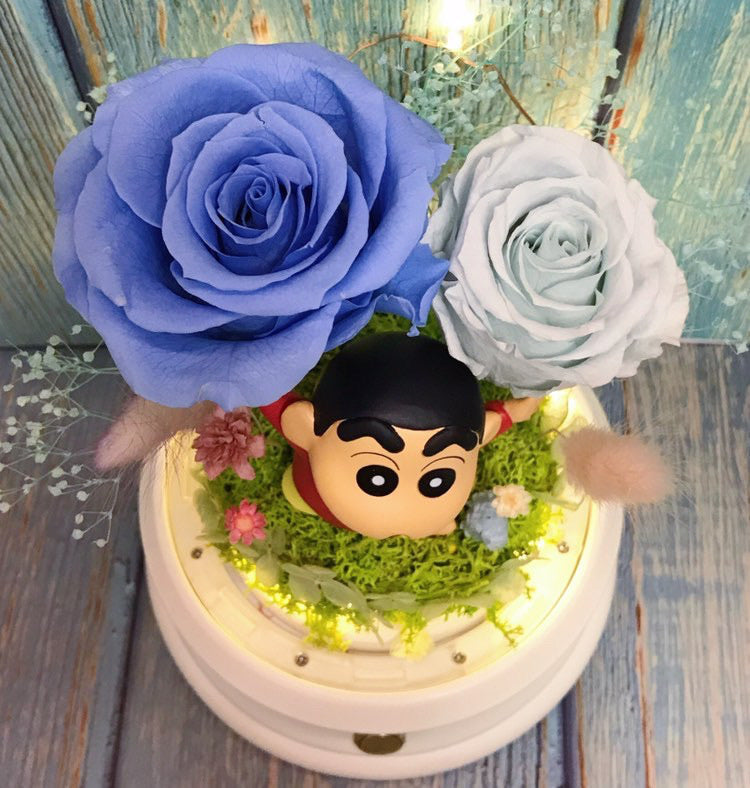 Crayon Shin Chan Preserved Rose Flower - No Brainer Zone