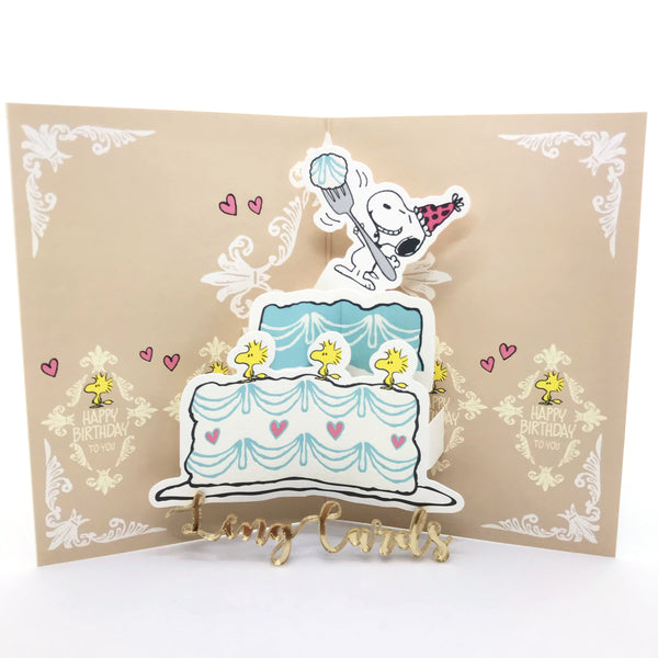 Snoopy Blue Birthday Card - No Brainer Zone