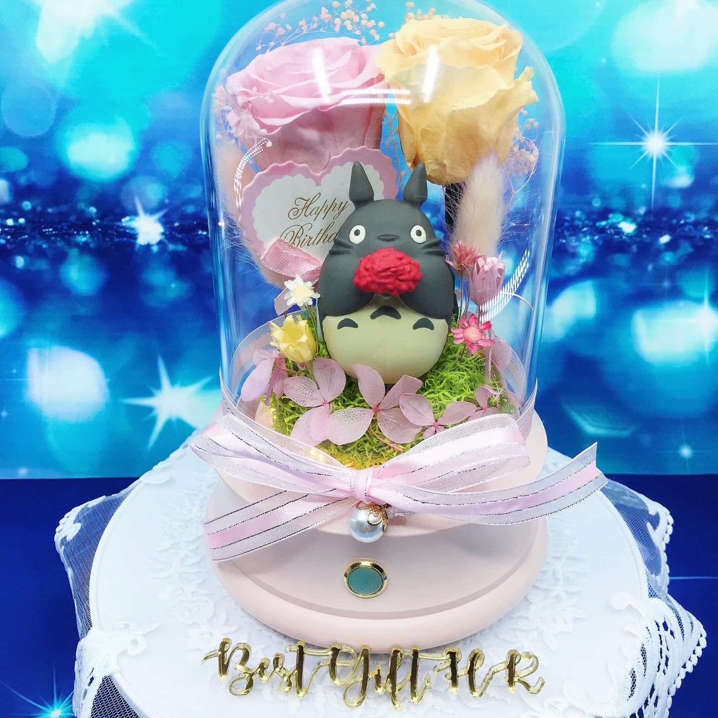 Japan Totoro Preserved Rose Flower - No Brainer Zone