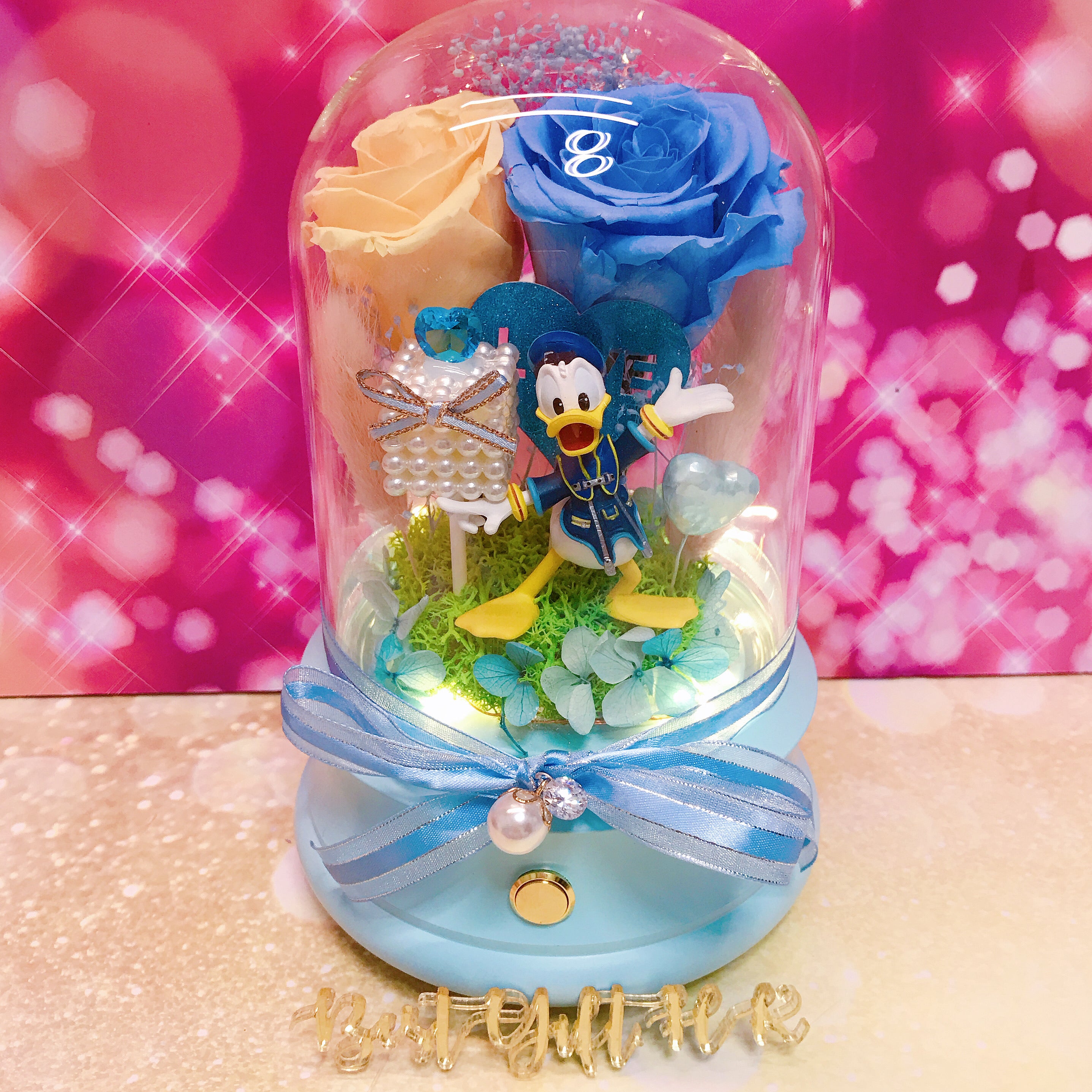 Disney Donald Duck Preserved Rose Flower - No Brainer Zone