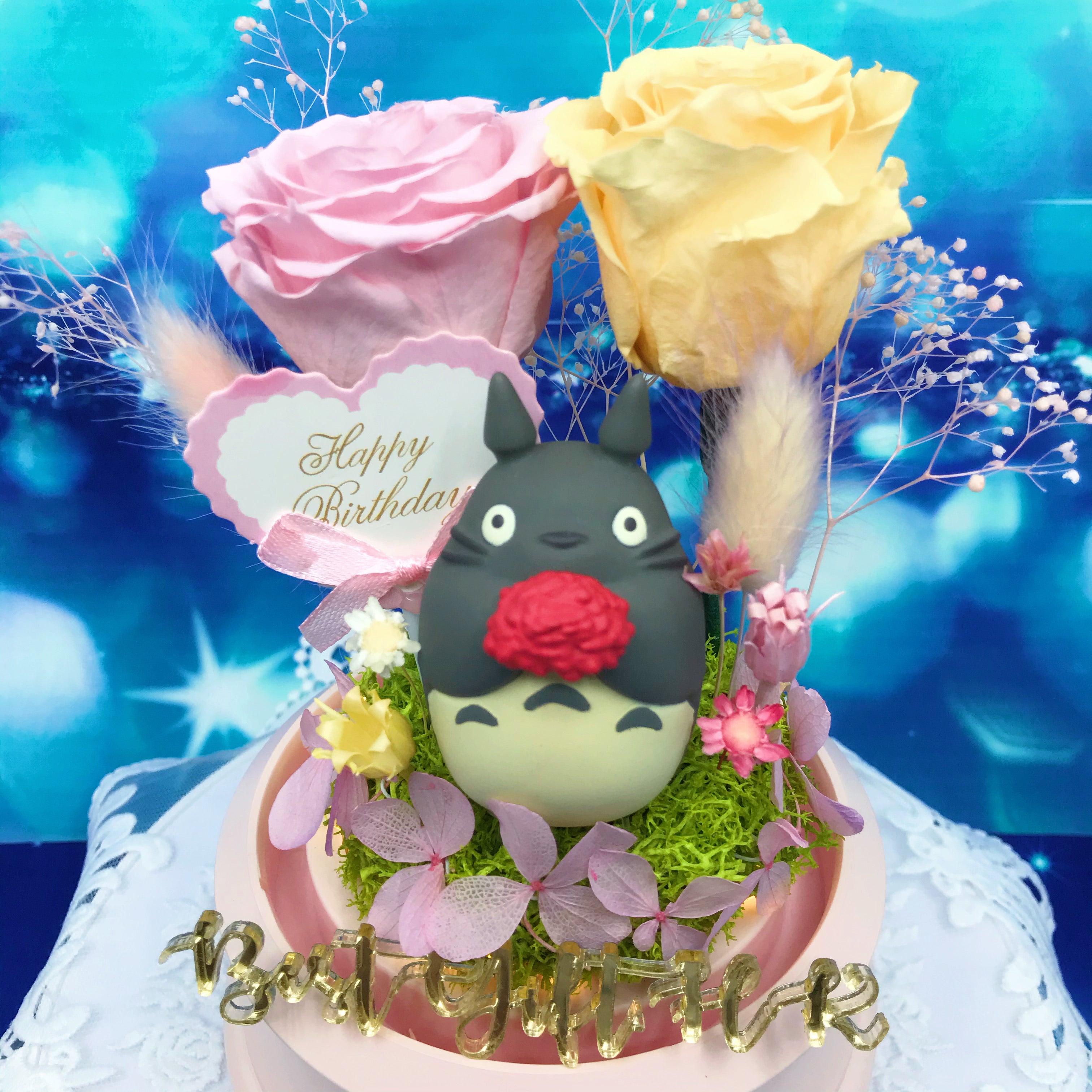 Japan Totoro Preserved Rose Flower - No Brainer Zone