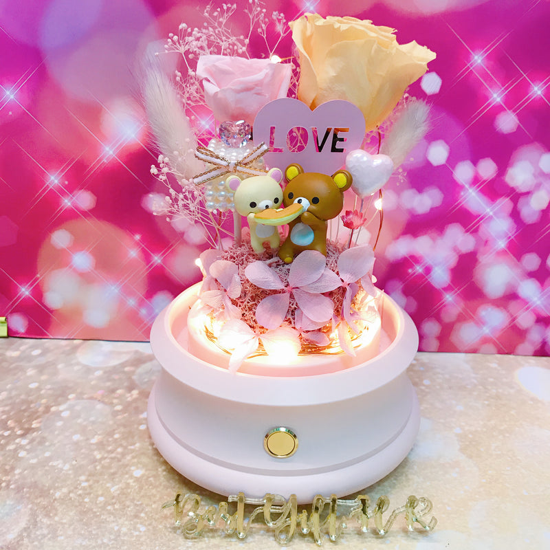 Rilakkuma Preserved Rose Flower - No Brainer Zone