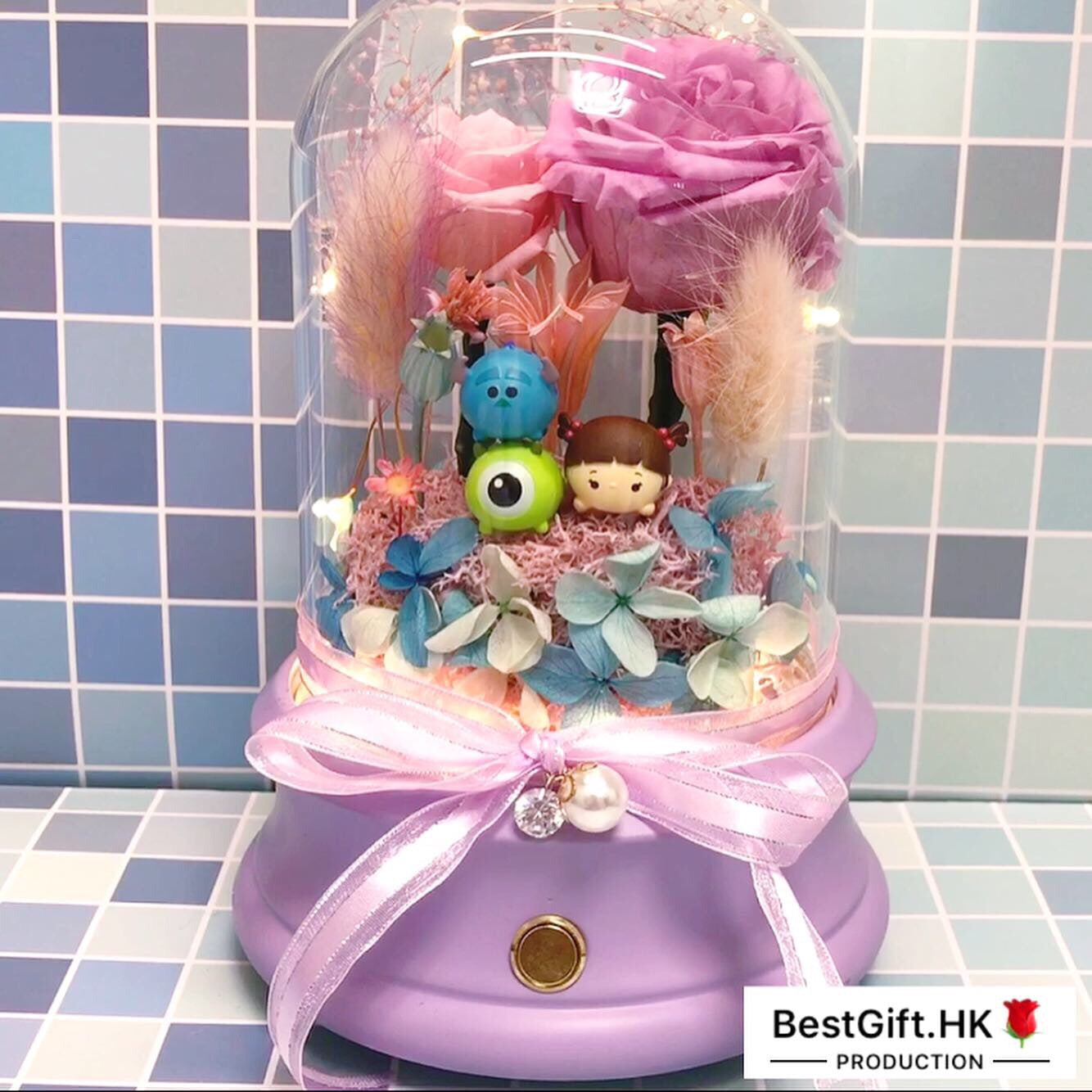 TsumTsum Monster University Preserved Rose Flower - No Brainer Zone