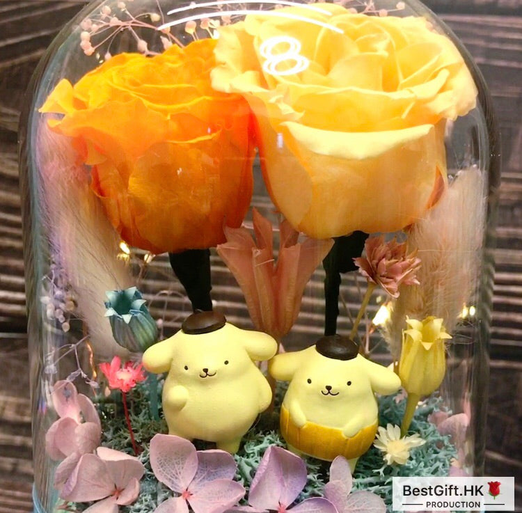 Pom Pom Purin Preserved Rose Flower - No Brainer Zone