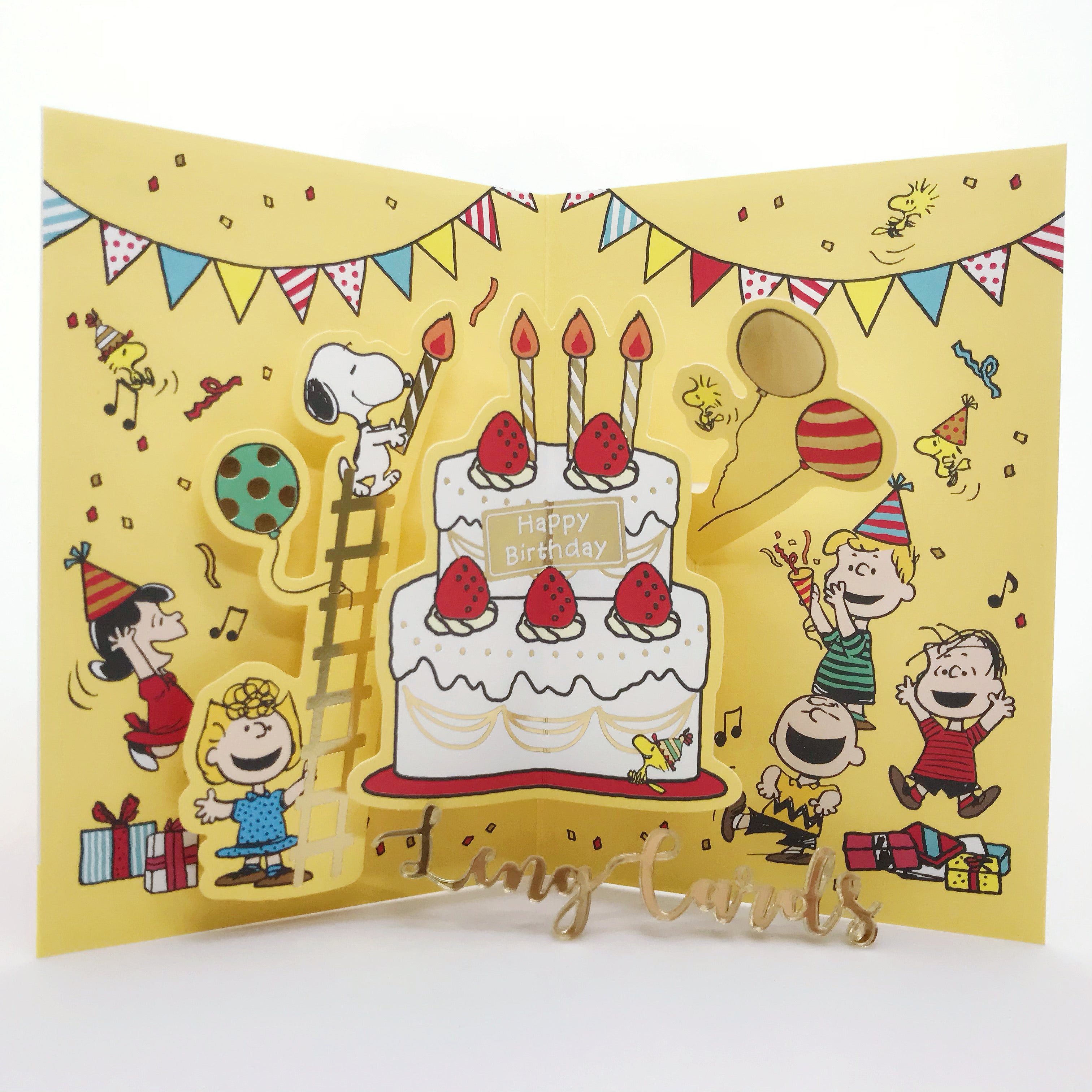 Snoopy Birthday Cake Card - No Brainer Zone