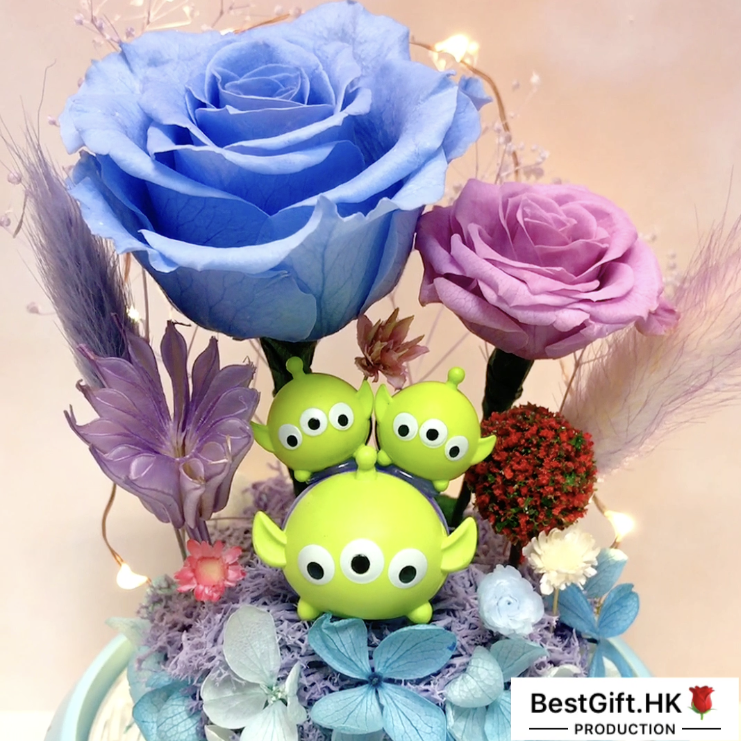 TsumTsum Disney Toys Story Preserved Rose Flower - No Brainer Zone