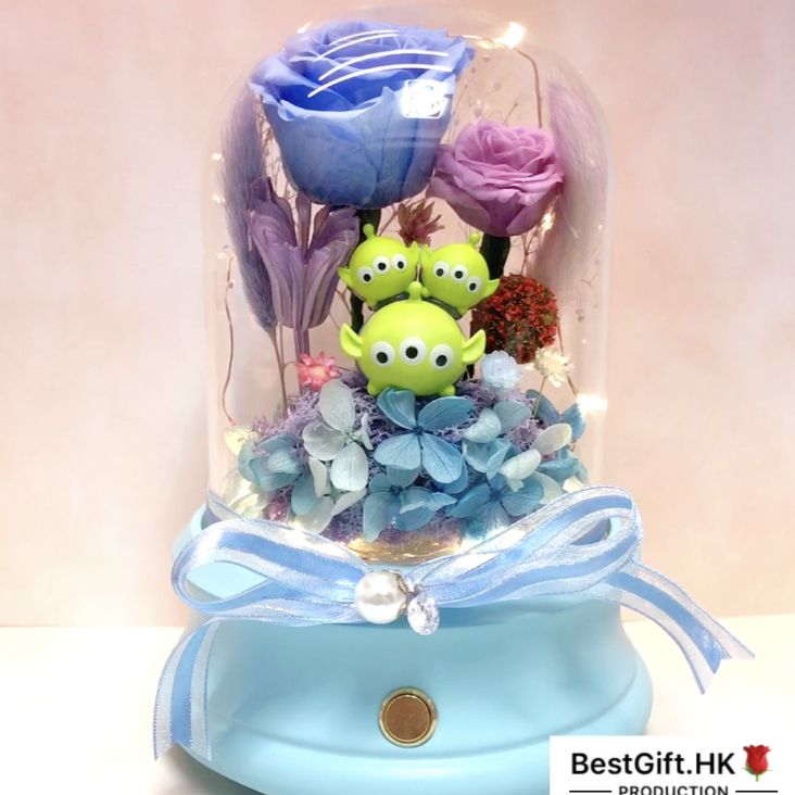 TsumTsum Disney Toys Story Preserved Rose Flower - No Brainer Zone