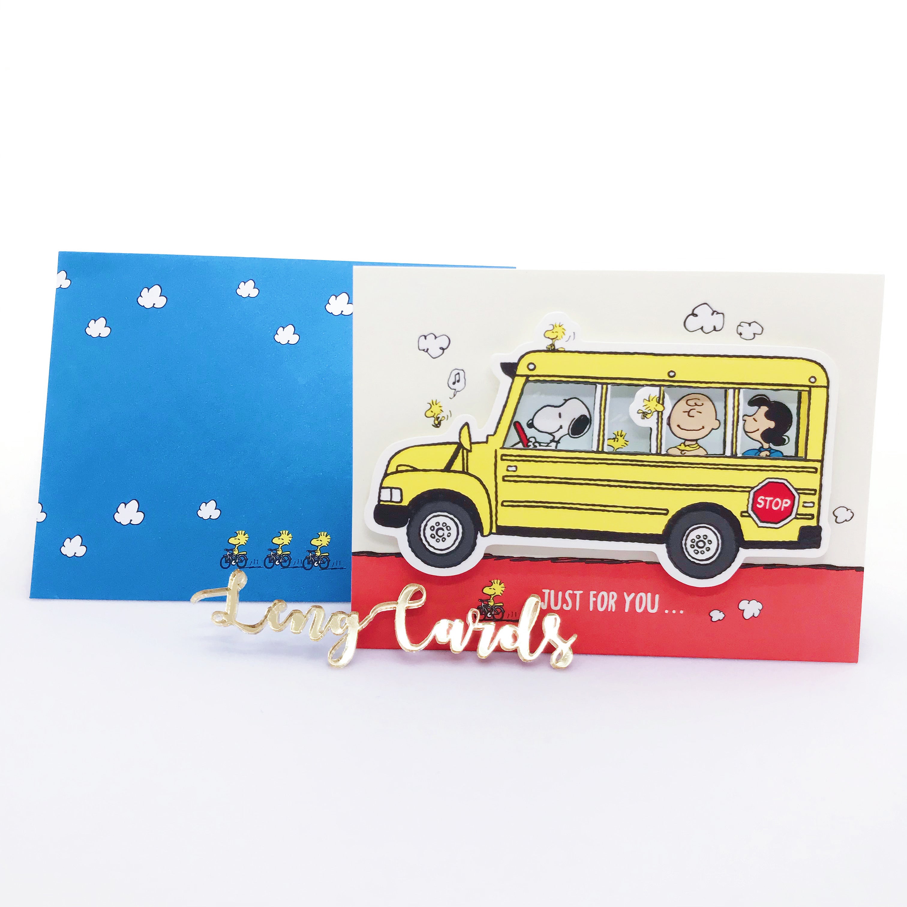 Snoopy School Bus Card - No Brainer Zone