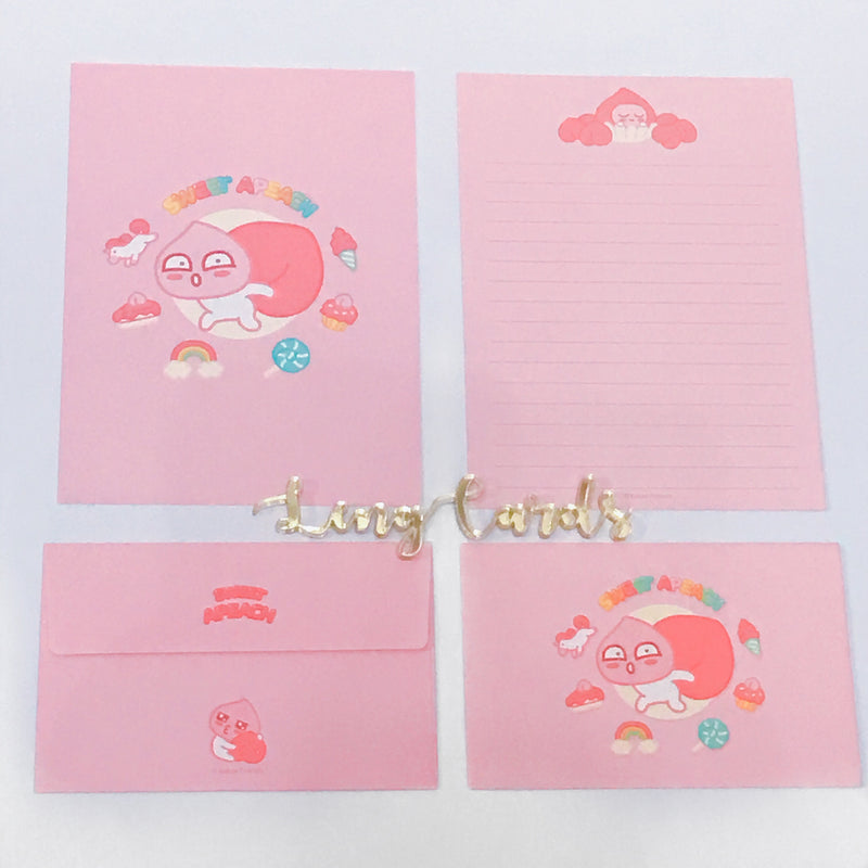 Apeach Pinky letter with envelopes - No Brainer Zone