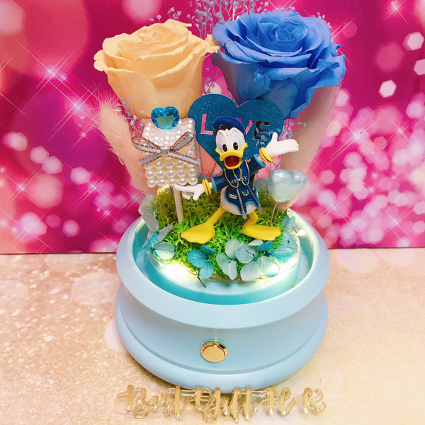 Disney Donald Duck Preserved Rose Flower - No Brainer Zone