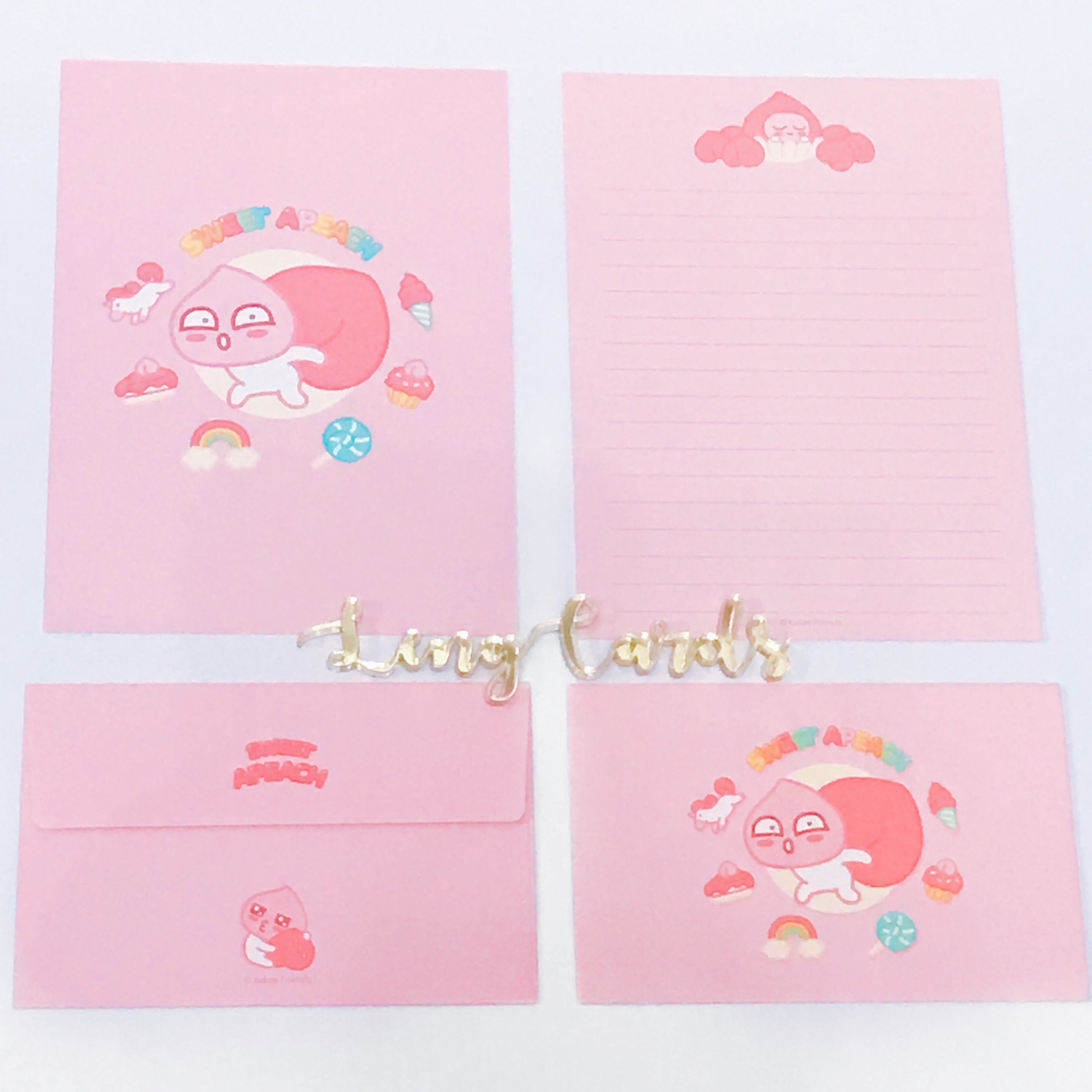 Apeach Pinky letter with envelopes - No Brainer Zone