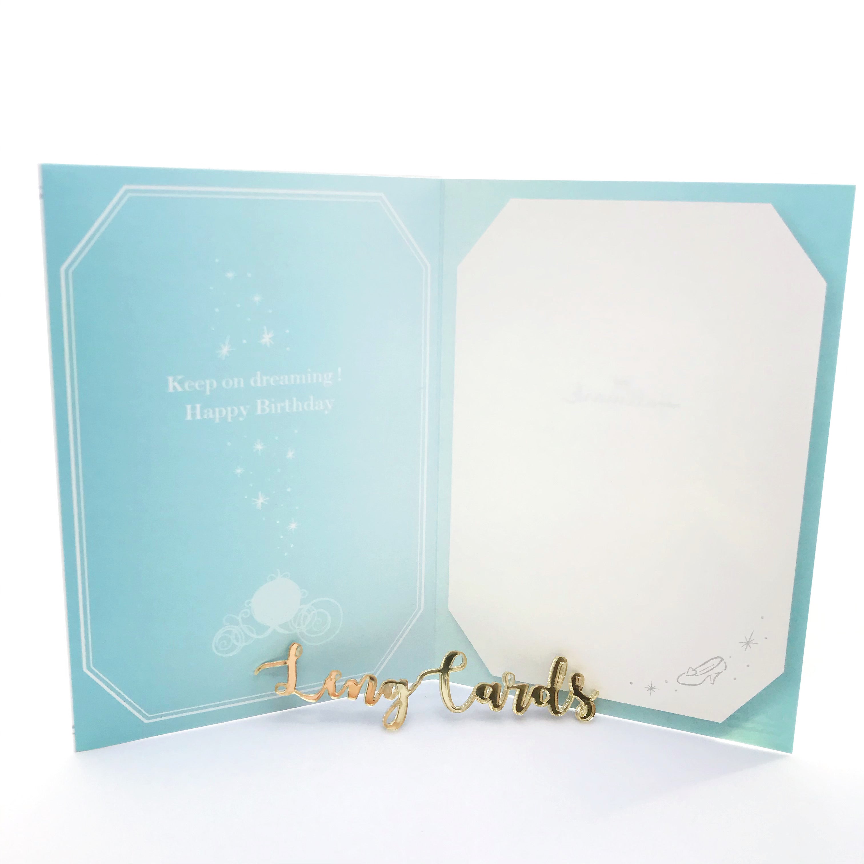 Disney Cinderella Sparkle Dress Birthday Card - No Brainer Zone