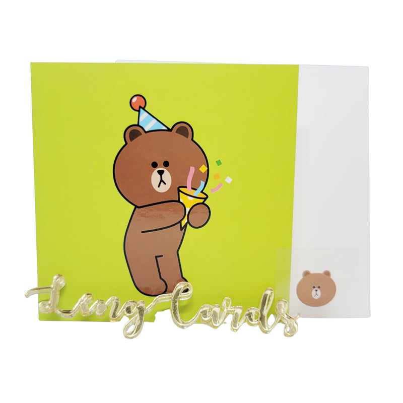 Line Friends Brown迷你萬用賀卡