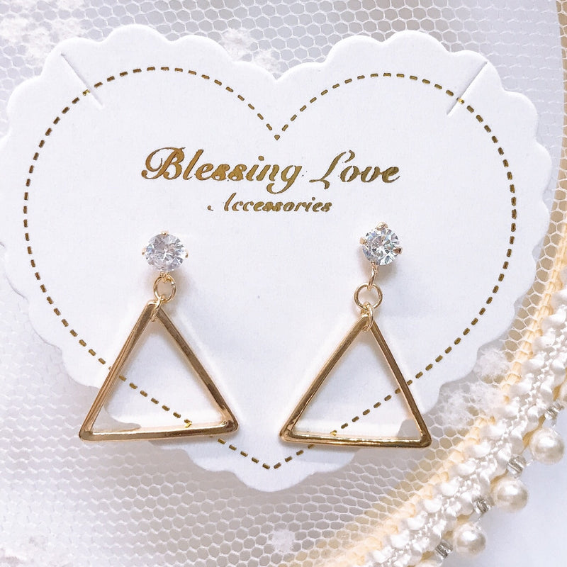 Stylish Triangle Earrings - No Brainer Zone