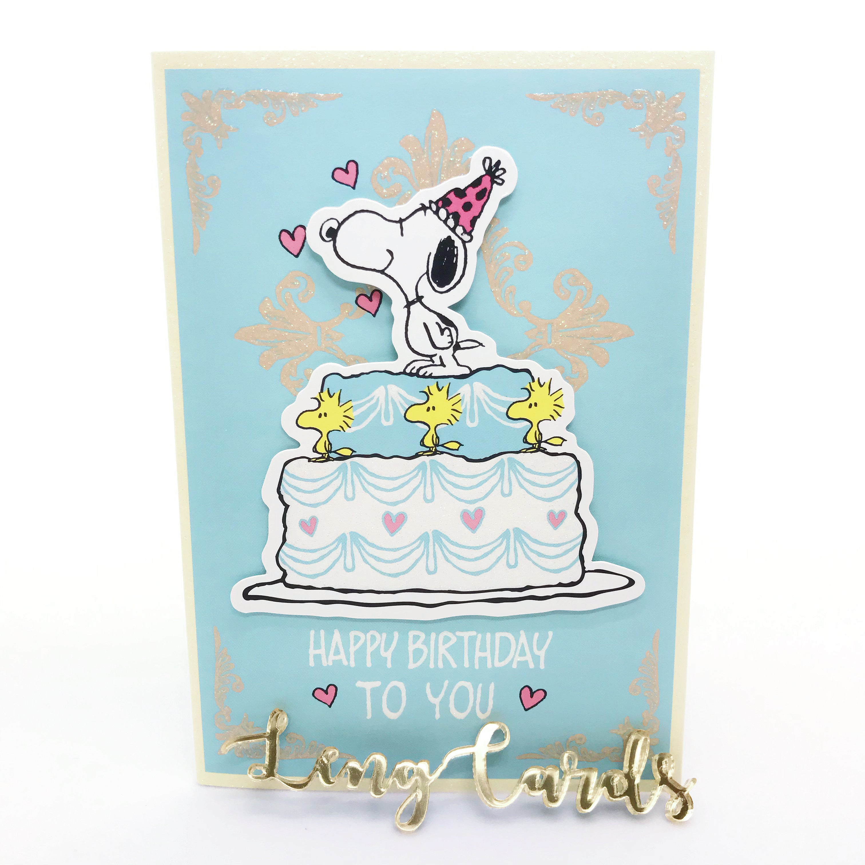 Snoopy Blue Birthday Card - No Brainer Zone