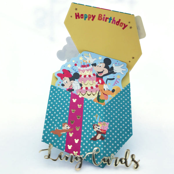 Disney Gift-Box Birthday Card - No Brainer Zone