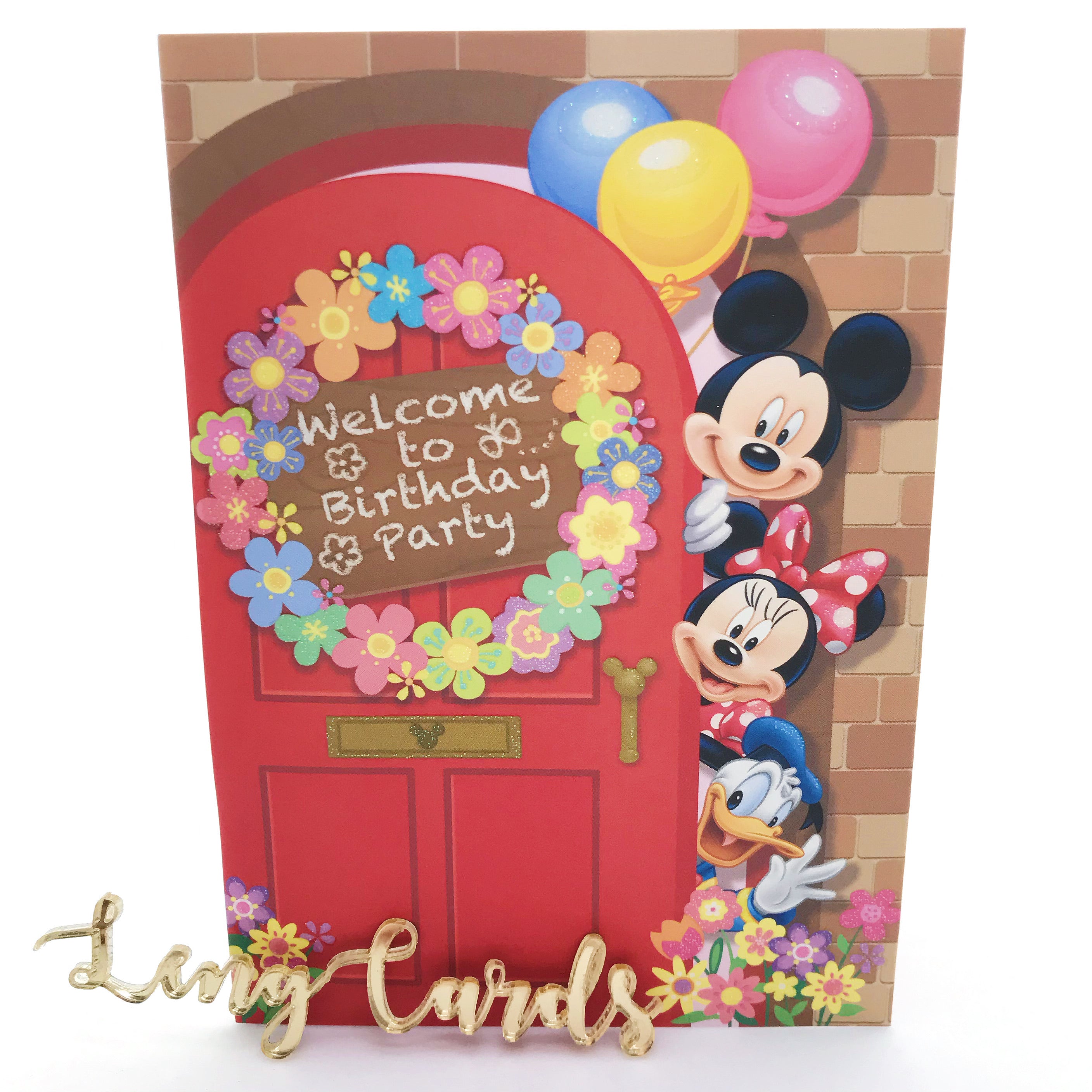 Disney Flower Birthday Card - No Brainer Zone