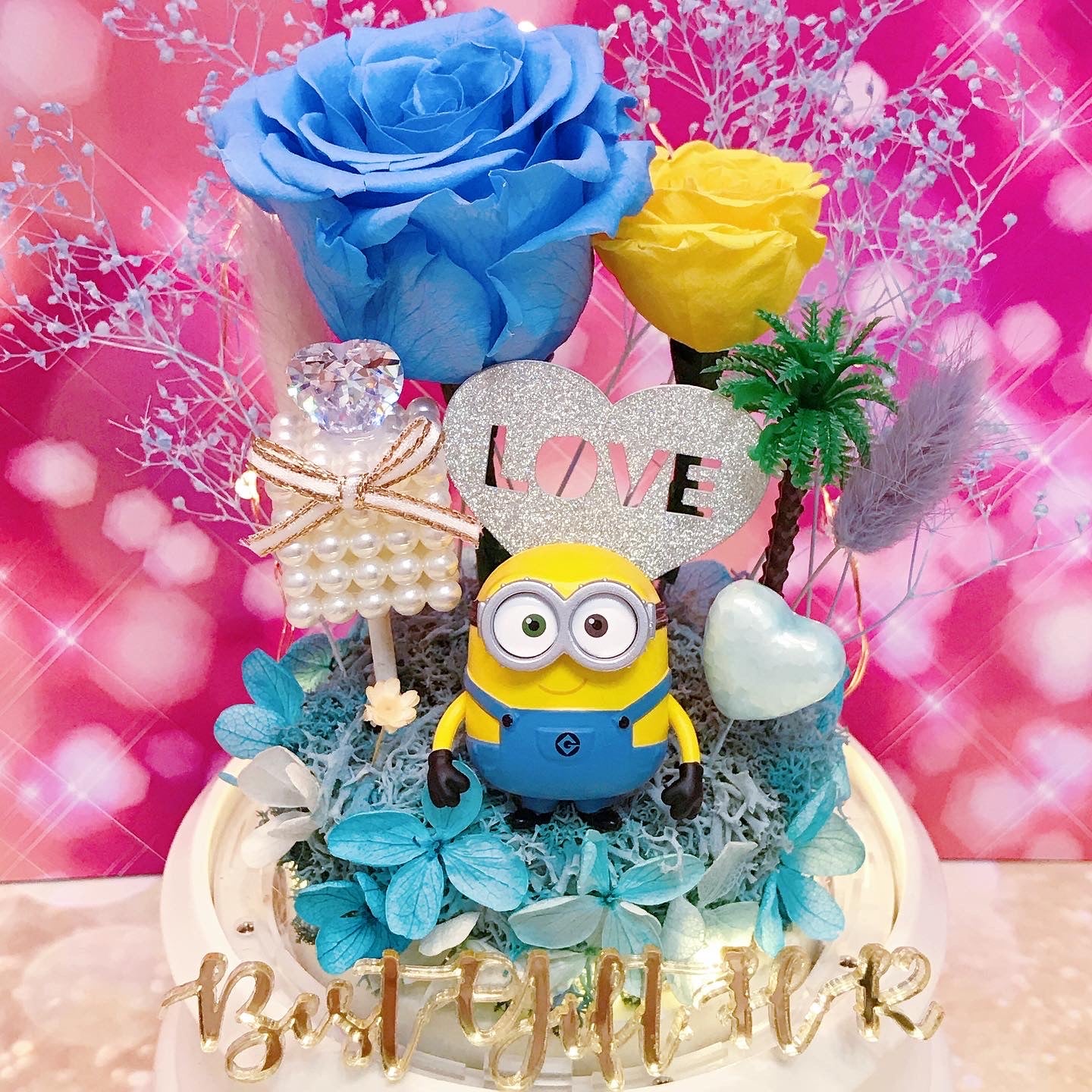 Minion Bob Preserved Rose Flower - No Brainer Zone