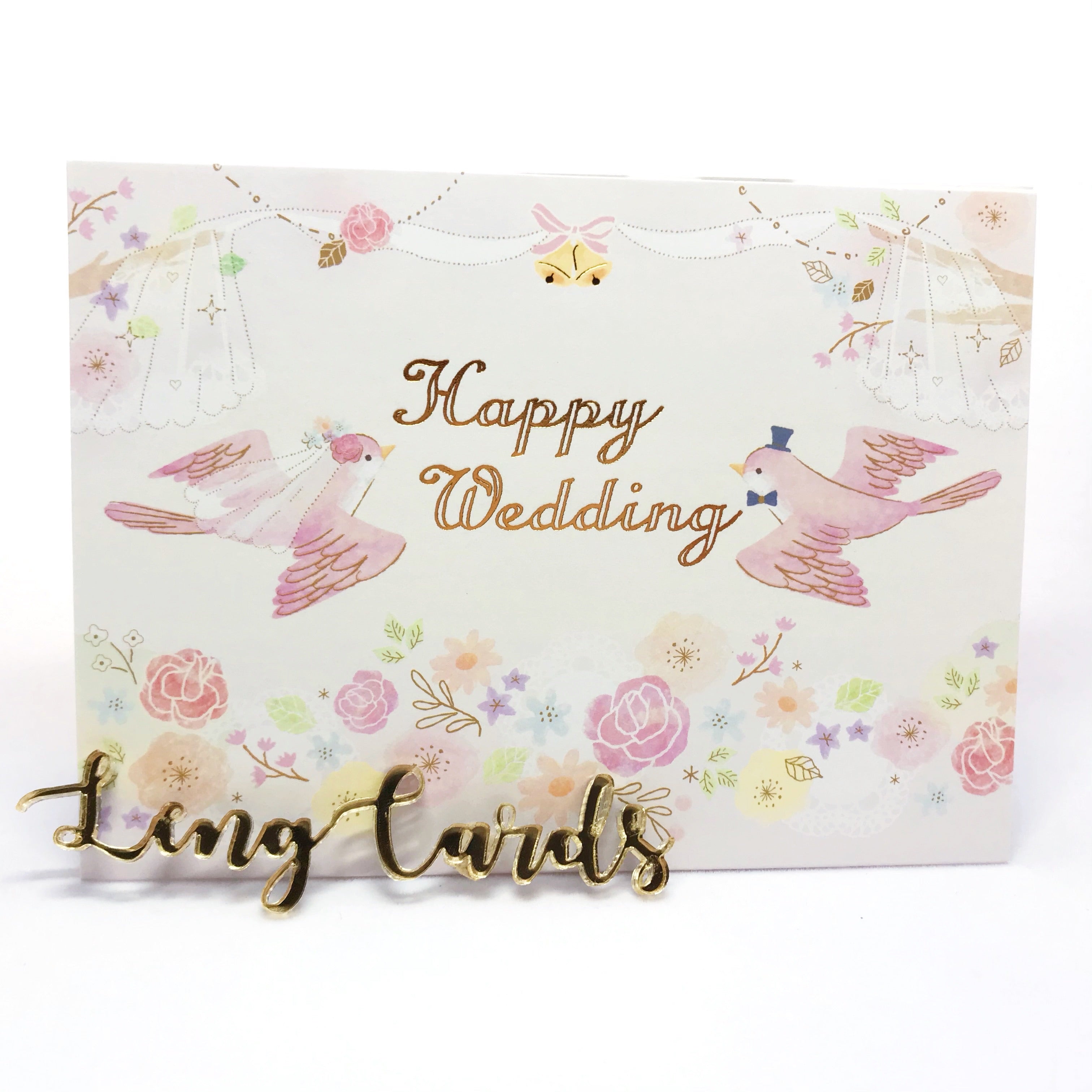 Happy Wedding Bird Card