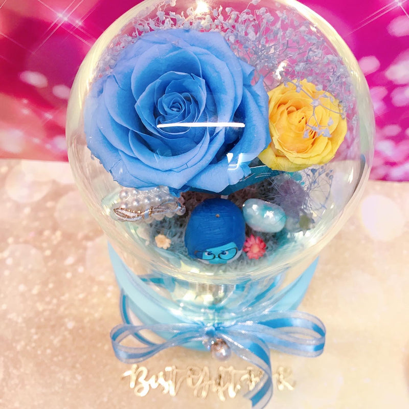 Inside Out Sadness Preserved Rose Flower - No Brainer Zone