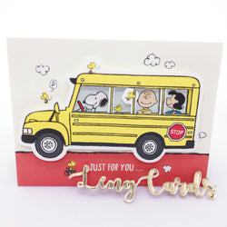 Snoopy School Bus Card - No Brainer Zone