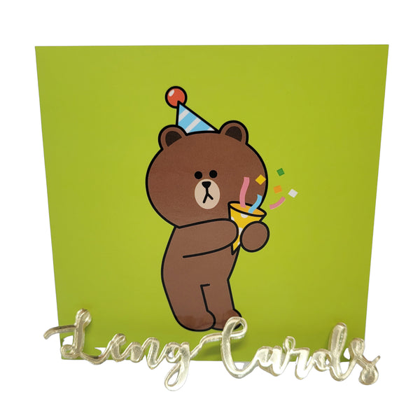 Line Friends Brown迷你萬用賀卡