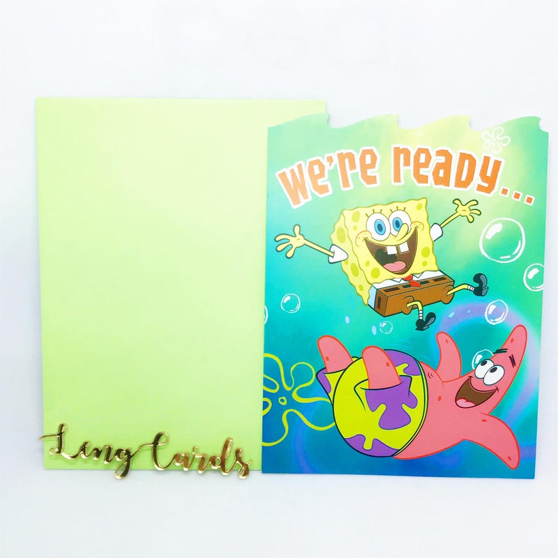 Disney Sponge Bob Birthday Card - No Brainer Zone