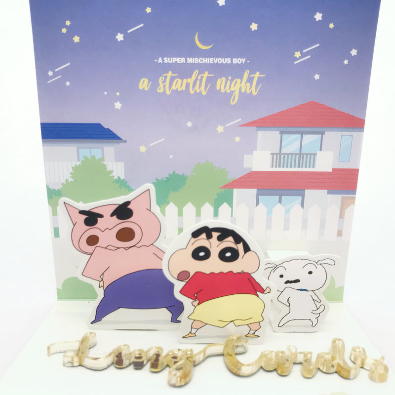 Crayon Shin Chan & Buriburi Zaemon Birthday Card - No Brainer Zone