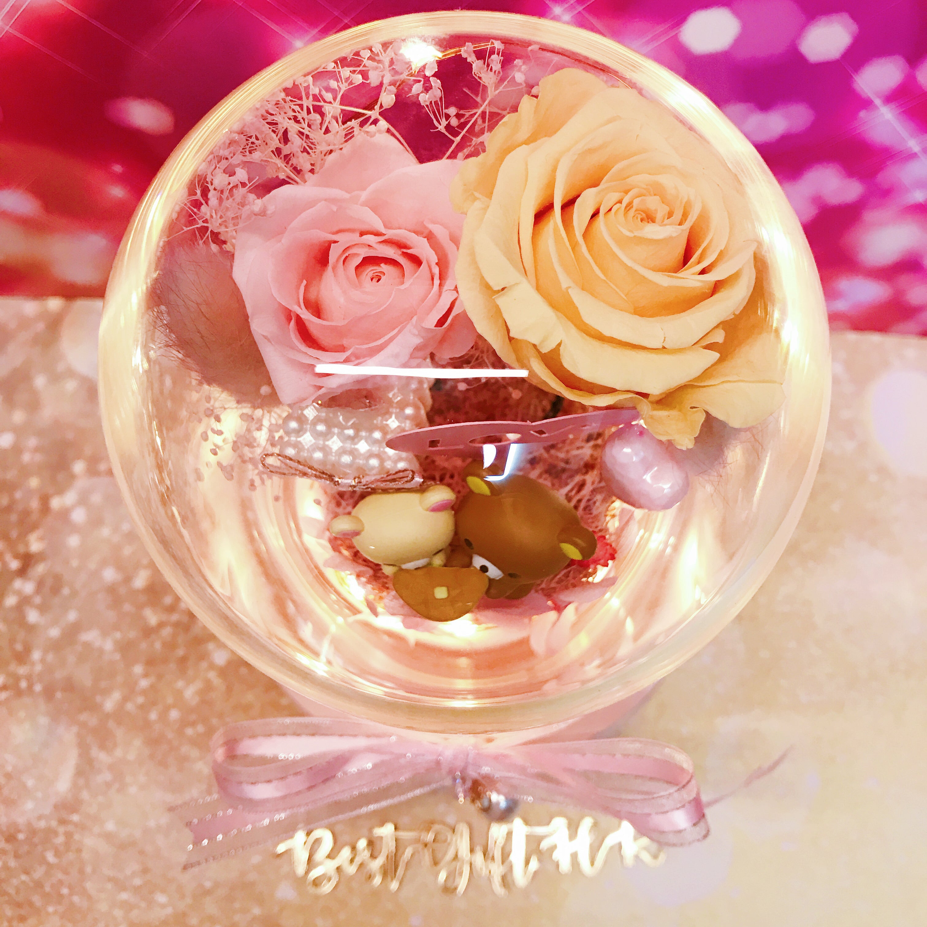 Rilakkuma Preserved Rose Flower - No Brainer Zone