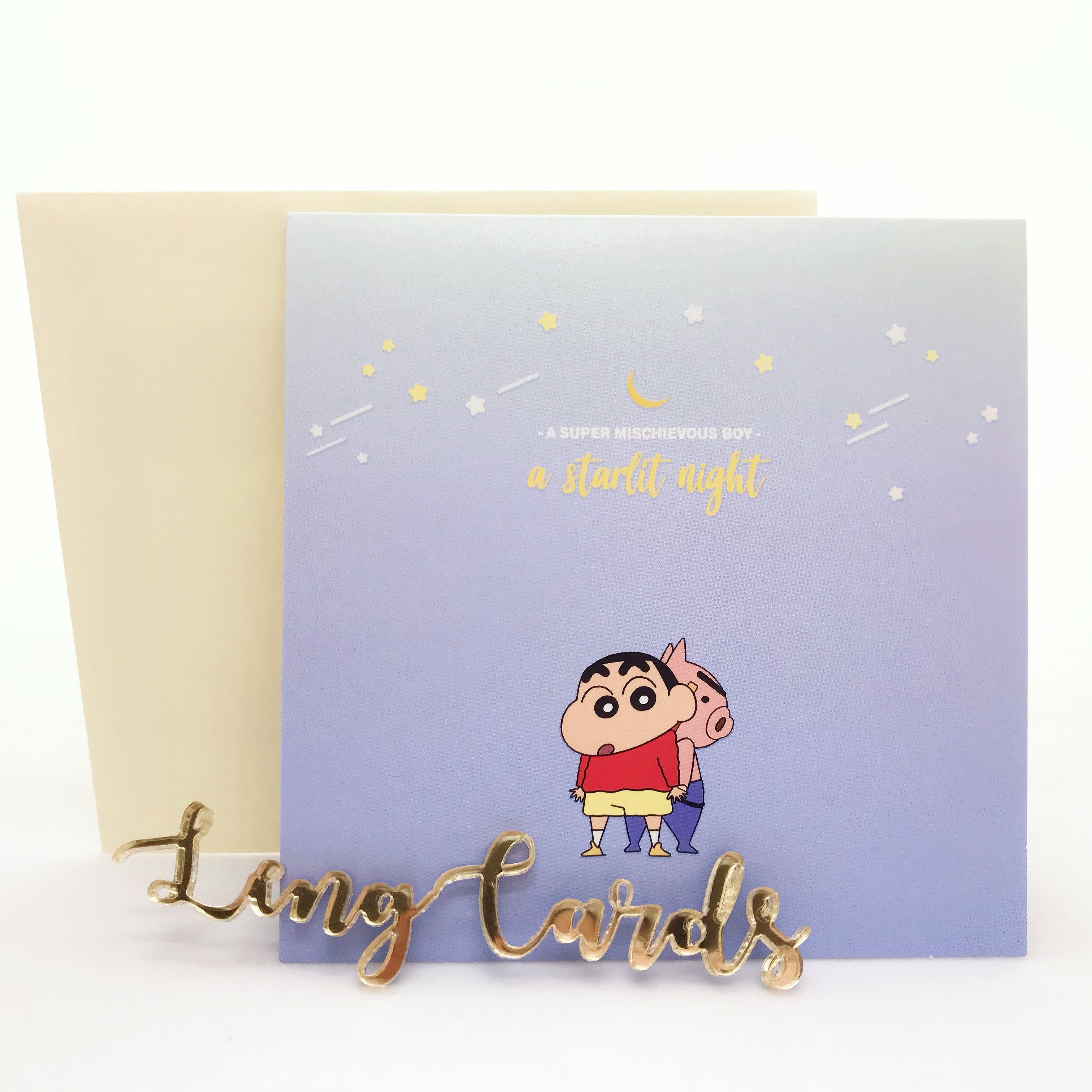 Crayon Shin Chan & Buriburi Zaemon Birthday Card - No Brainer Zone