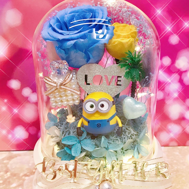 Minion Bob Preserved Rose Flower - No Brainer Zone