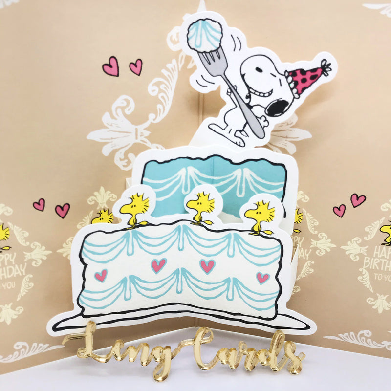 Snoopy Blue Birthday Card - No Brainer Zone