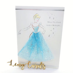 Disney Cinderella Sparkle Dress Birthday Card - No Brainer Zone