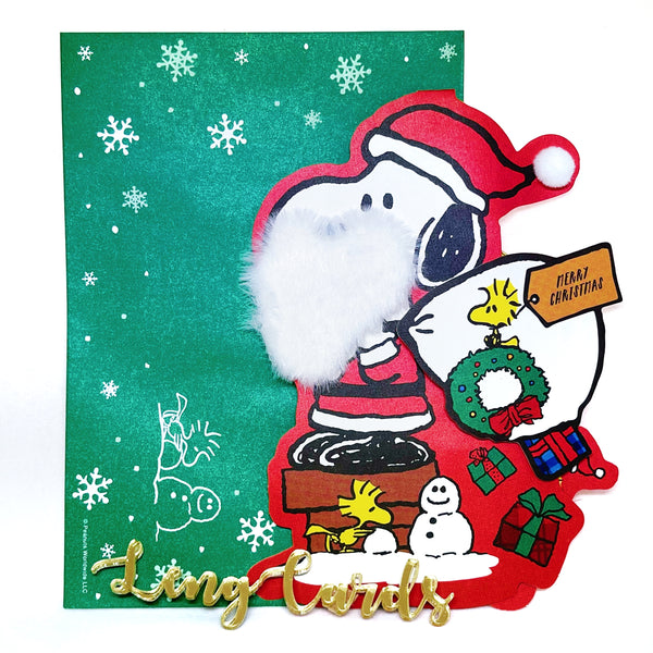 毛毛Santa Snoopy聖誕掛卡