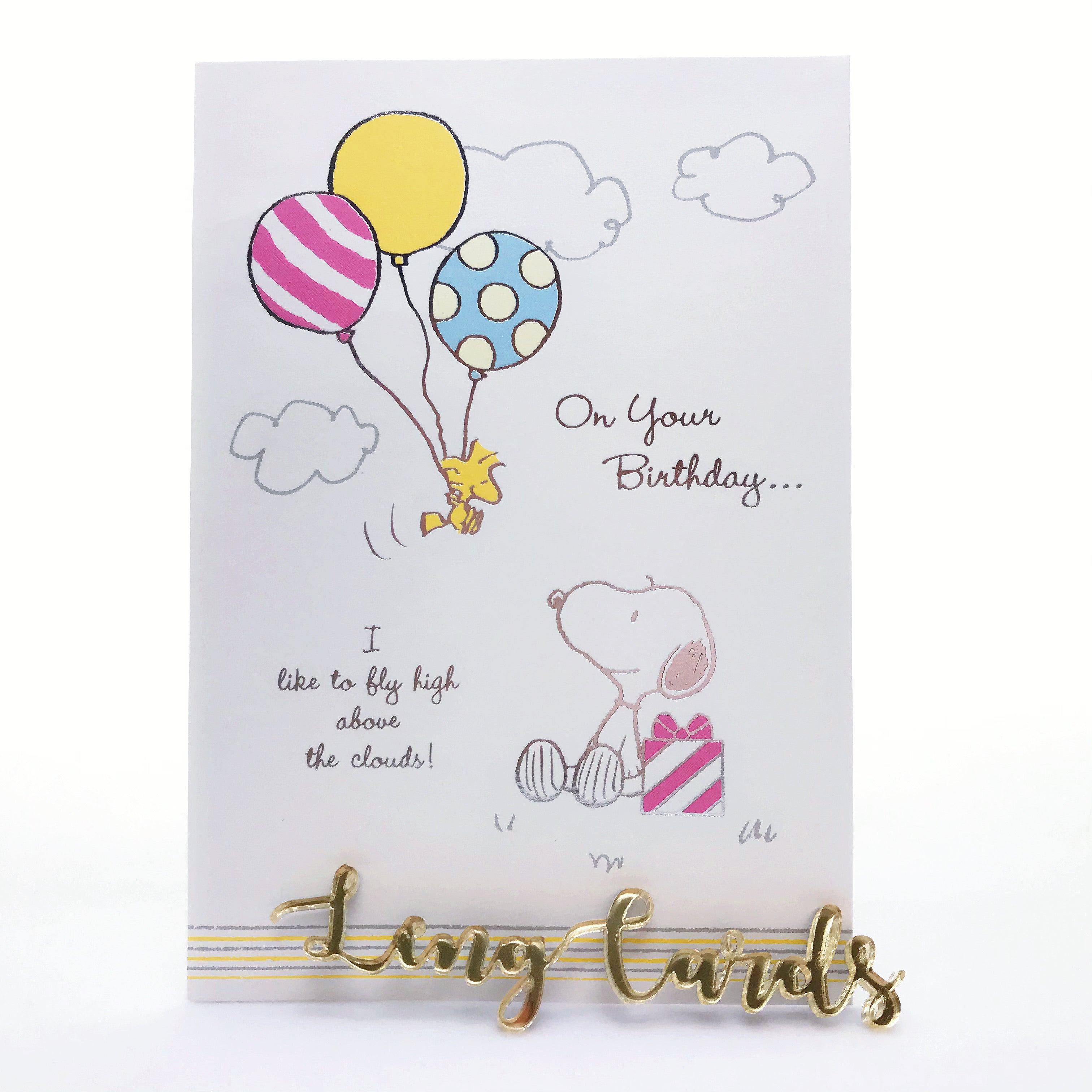 Snoopy Balloon Birthday Card - No Brainer Zone