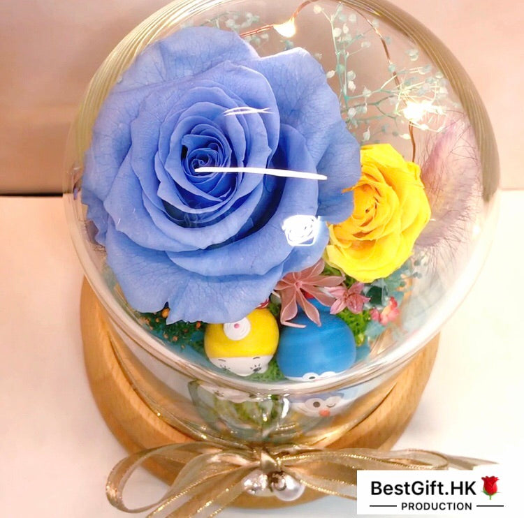 Doraemon Preserved Rose Flower - No Brainer Zone