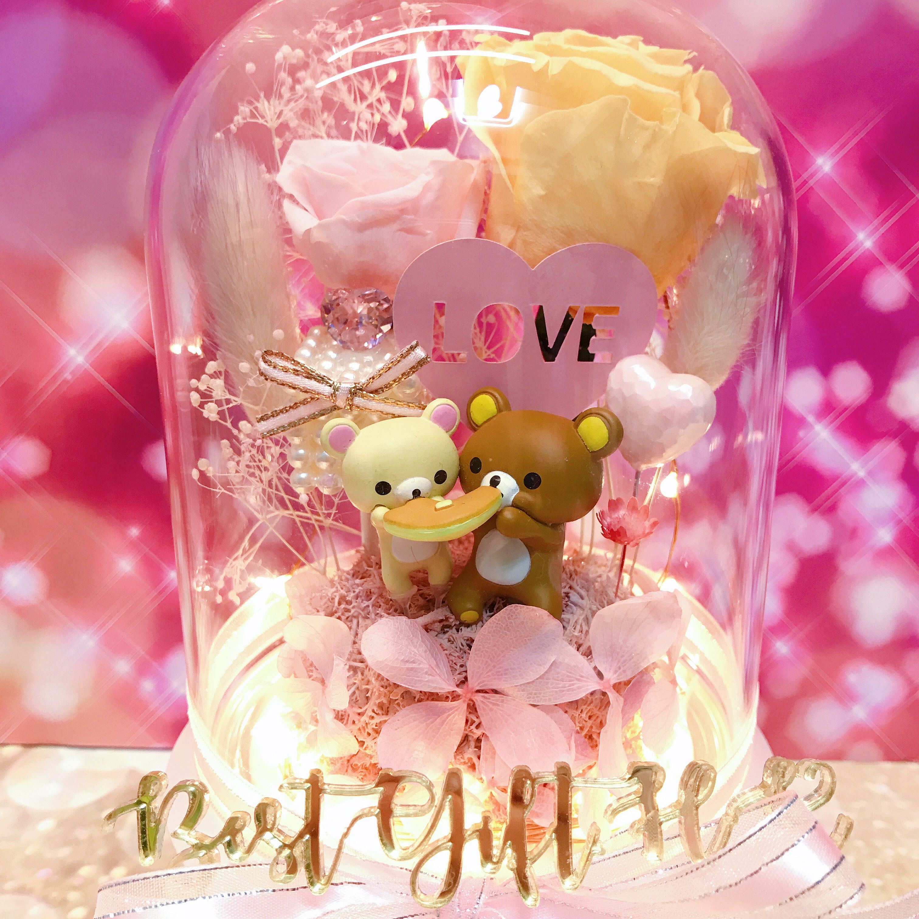 Rilakkuma Preserved Rose Flower - No Brainer Zone