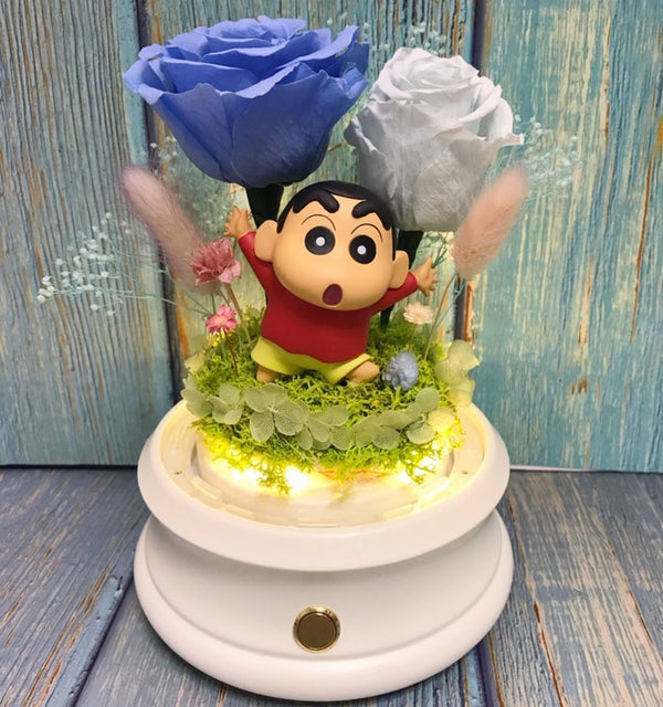 Crayon Shin Chan Preserved Rose Flower - No Brainer Zone